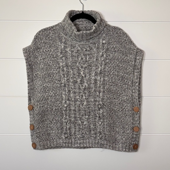 Nula Bug cotton blend turtleneck cable knit sleeveless sweater size US 8 - Picture 1 of 15